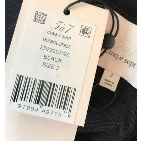 Cinq a Sept Monroe Cold-Shoulder Size 2 New with Tags - Picture 9 of 9